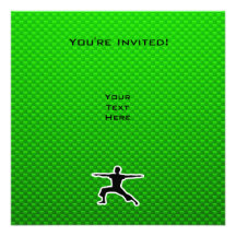 Yoga verde comunicados personalizados