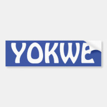YOKWE - ¡Marshallese que saluda a usted todo! Etiqueta De Parachoque
