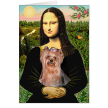 Yorkshire Terrier 4 - Mona Lisa Felicitación