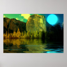 Yosemite-Blue-Moon-burst-set-1 Posters