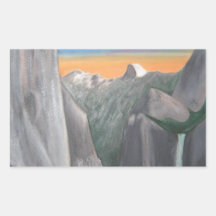 Yosemite Rectangular Pegatinas