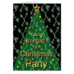 You' re invitada a una fiesta de Navidad Tarjetón