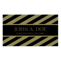 ¡YourJobTitle! Barras de oro diagonales de la cint Tarjetas De Visita