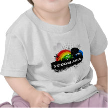 Yugoslavia con sabor a fruta linda camisetas