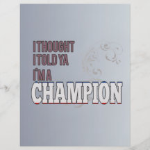 Yugoslavo y un campeón flyer personalizado