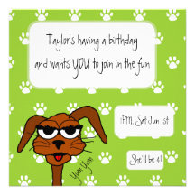 Yum Yum perro de perrito Anuncio Personalizado