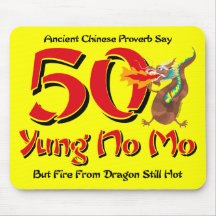Yung ningún 50.o cumpleaños del MES Alfombrillas De Ratón