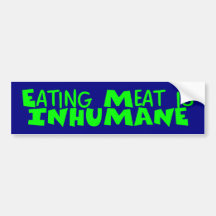z_eatingmeat etiqueta de parachoque