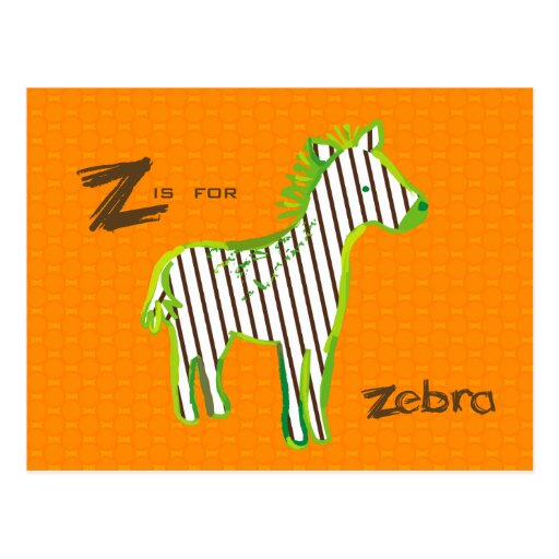 "Z está para postal digital de la pintura de la ce