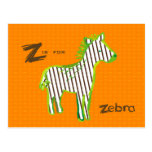 "Z está para postal digital de la pintura de la ce