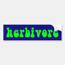 z_herbivore etiqueta de parachoque