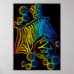 Z para la cebra poster