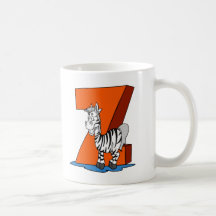 Z para la cebra tazas