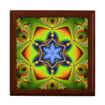 Zafiro de estrella caja de regalo