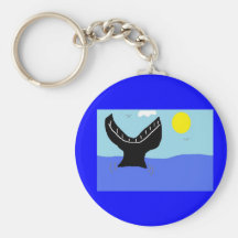 zambullida de la ballena (2) llaveros personalizados