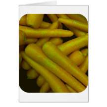 Zanahorias crujientes tarjeton