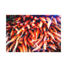 zanahorias impresion de lienzo