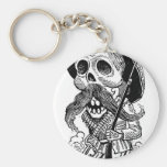Zapatista Calavera. c. 1900's temprano. México Llavero Personalizado