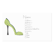 Zapato de la fiesta de jardín plantillas de tarjetas personales