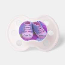 Zapatos de bebé conocidos personalizados pacificad chupete de bebe