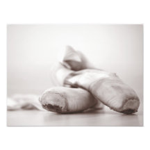 Zapatos de Pointe del ballet en la plantilla de Da Arte Con Fotos