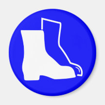 Zapatos de seguridad iman de frigorífico
