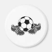 Zapatos del balón de fútbol imán de frigorifico