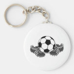 Zapatos del balón de fútbol llavero