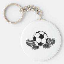 Zapatos del balón de fútbol llavero