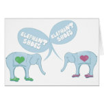 Zapatos del elefante tarjeta