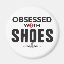 Zapatos obsesionados imanes para frigoríficos