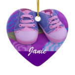 Zapatos rosados de los regalos conocidos del ornam adornos