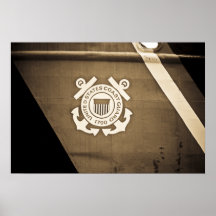 Zarza de USCGC (WLB-392) - sepia Poster
