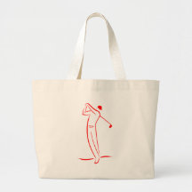 zazzle del símbolo del golfista bolsa
