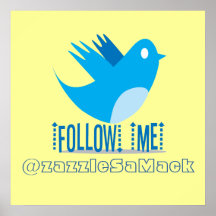 @zazzleSaMack del FOLLOWME Poster