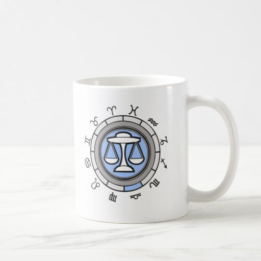 (ZD2m) Taza del zodiaco del LIBRA