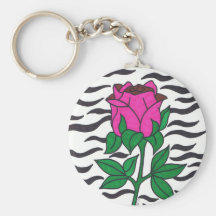 Zebra.jpg rosado llavero personalizado