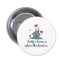 Zeidy' el hogar de s es donde está el corazón pin