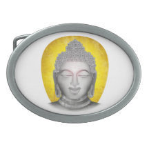 Zen Buda Hebilla De Cinturon Oval