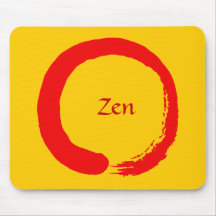 Zen rojo Mousepad 2og Alfombrilla De Ratón
