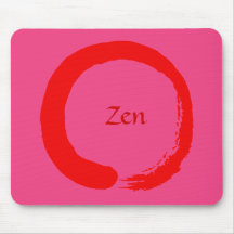 Zen rojo Mousepad 2Pi Tapetes De Ratón