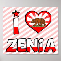 Zenia, CA Poster