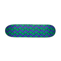 Zigzag de papel verde y púrpura monopatines