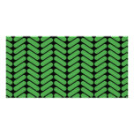 Zigzags del verde esmeralda inspirados haciendo pu tarjeta con foto personalizada