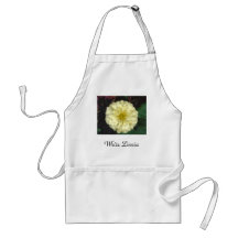 Zinnia blanco delantales