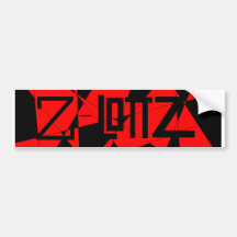 zlottz etiqueta de parachoque
