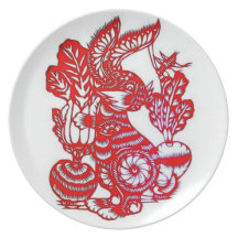 Zodiaco Conejo-Chino Platos De Comidas