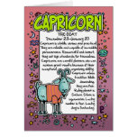 Zodiaco - datos divertidos del Capricornio Tarjetas