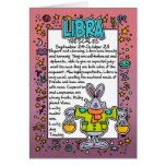 Zodiaco - datos divertidos del libra felicitacion 
