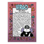 Zodiaco - datos divertidos del virgo tarjeton